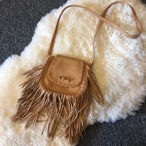 Faux Leather Tan Purse